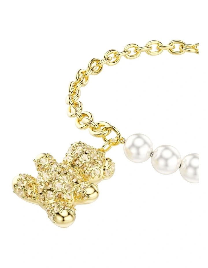 Idyllia Bracelet Crystal Pearl Round Cut Teddy Gold-Tone Plated in Gold image 4