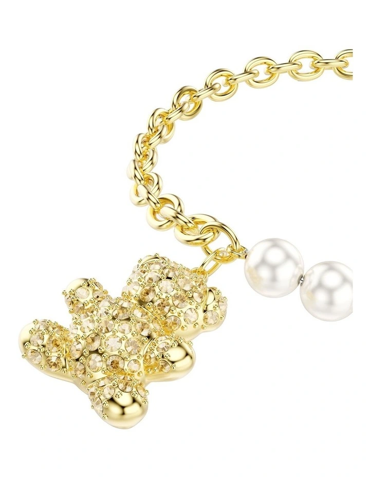 Idyllia Bracelet Crystal Pearl Round Cut Teddy Gold-Tone Plated in Gold image 4