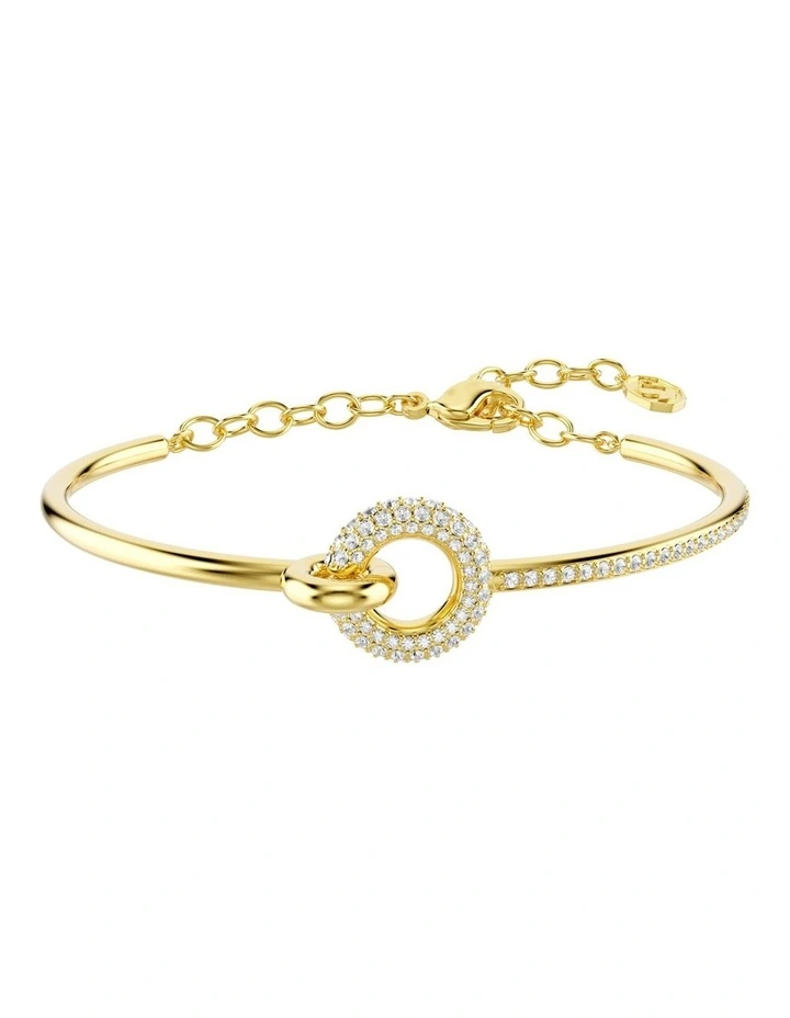 Dextera Bangle Round Cut Gold-Tone Plated in White image 1