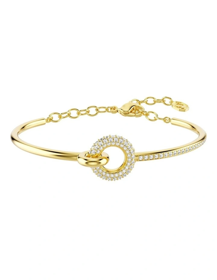 Dextera Bangle Round Cut Gold-Tone Plated in White image 1
