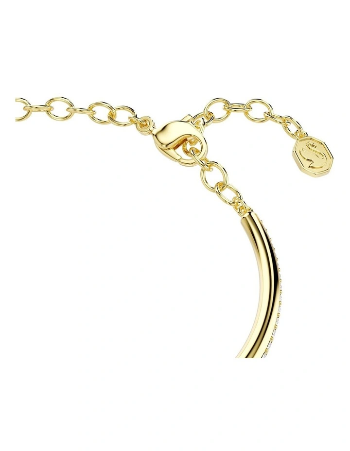 Dextera Bangle Round Cut Gold-Tone Plated in White image 3