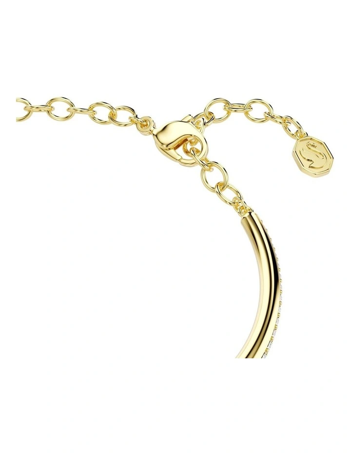 Dextera Bangle Round Cut Gold-Tone Plated in White image 3