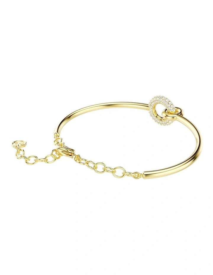 Dextera Bangle Round Cut Gold-Tone Plated in White image 5