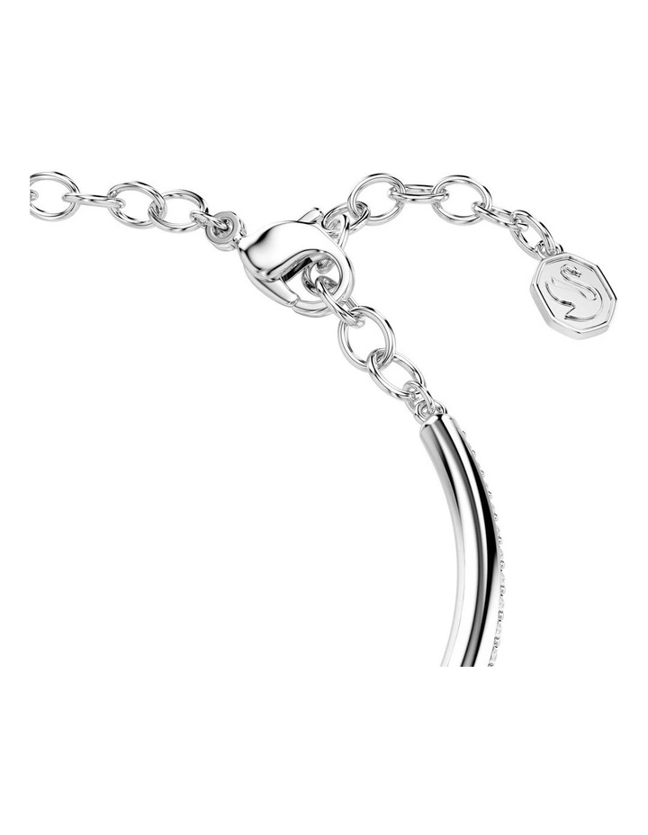 Dextera Bangle Round Cut Rhodium Plated in White image 3