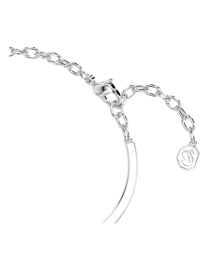 Pave Horse Shoe Rhodium Plated Symbolica Bracelet in White image 3