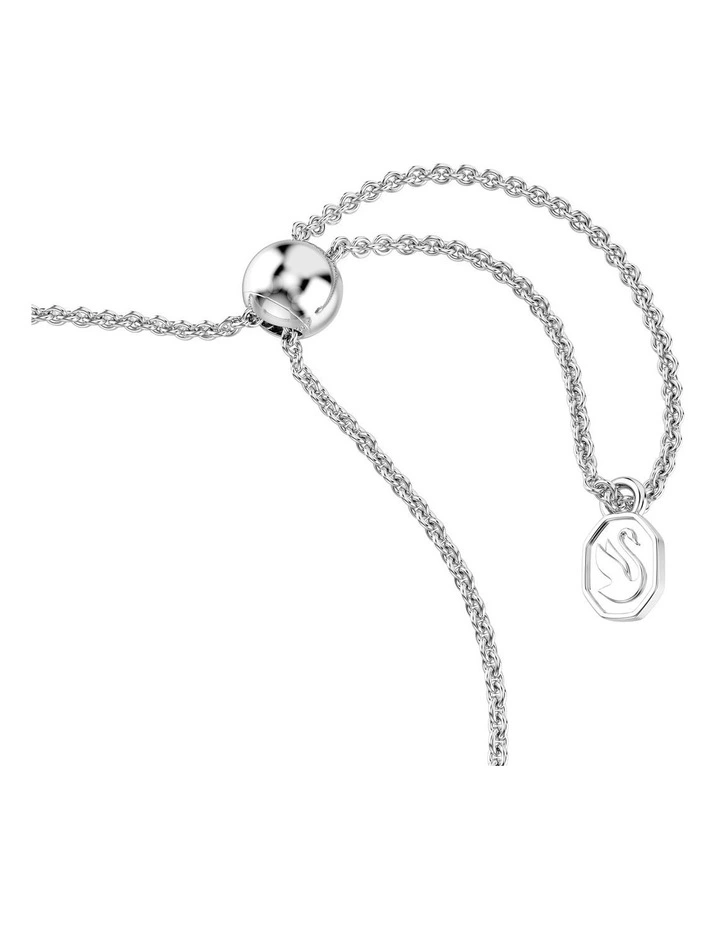 Mixed Cuts Arrow Rhodium Plated Idyllia Bracelet in White image 3