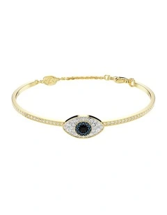 Symbolica Bangle Evil Eye Gold-Tone Plated in Blue