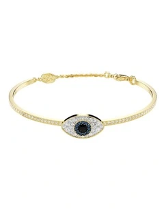 Symbolica Bangle Evil Eye Gold-Tone Plated in Blue