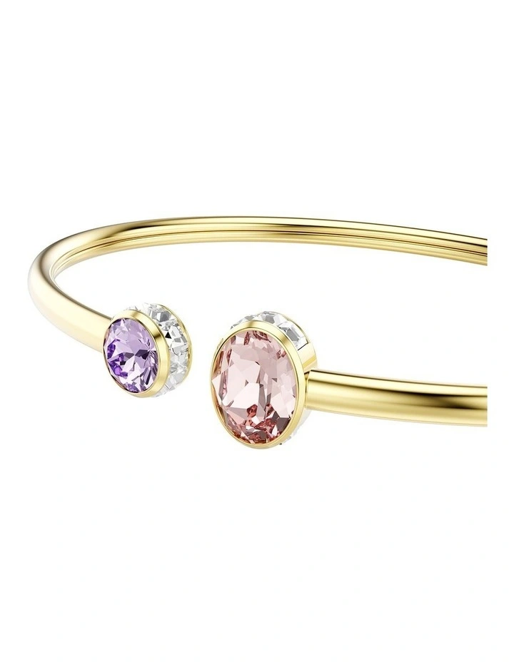 Chroma Bangle Mixed Cuts Gold-Tone Plated in Multicolored image 4