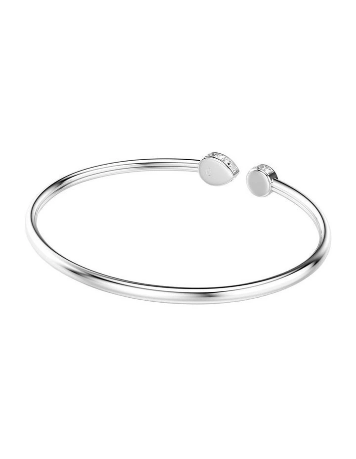 Chroma Bangle Mixed Cuts Rhodium Plated in Multicolored image 5