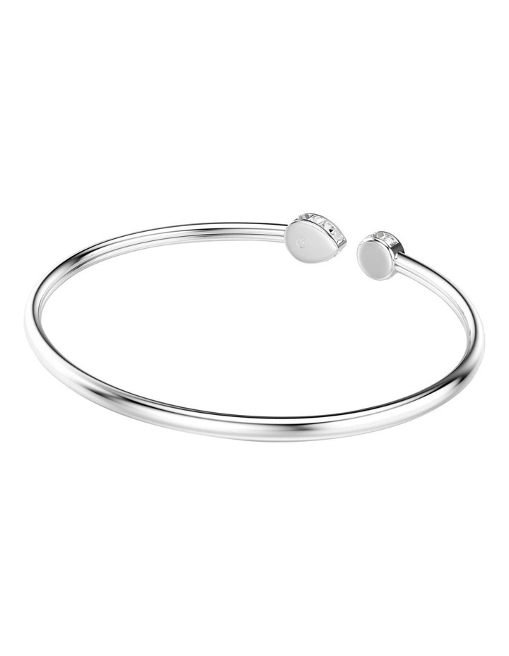 Chroma Bangle Mixed Cuts Rhodium Plated in Multicolored image 5