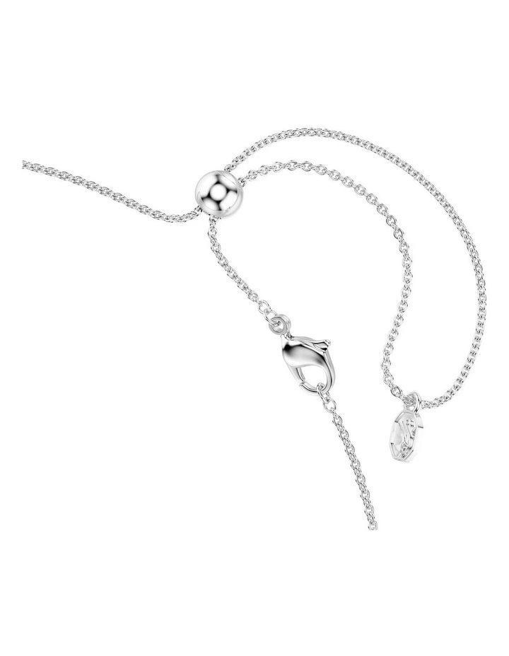 Matrix Tennis Necklace Gradient Of Round Cuts Rhodium Plated in Multicolored image 3