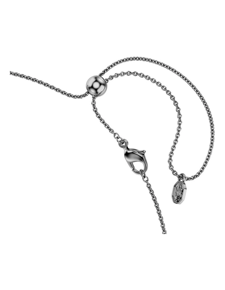 Matrix Tennis Necklace Gradient Of Round Cuts Ruthenium Plated in Multicolored image 3