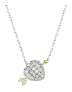 Idyllia Pendant Cuts Heart Mixed Metal Finish in White