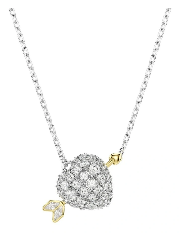 Idyllia Pendant Cuts Heart Mixed Metal Finish in White image 1