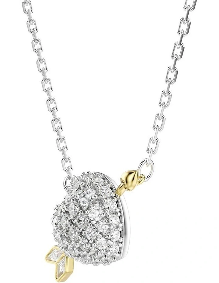 Idyllia Pendant Cuts Heart Mixed Metal Finish in White image 3