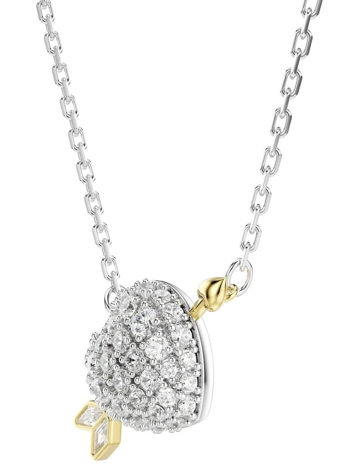 Idyllia Pendant Cuts Heart Mixed Metal Finish in White image 3