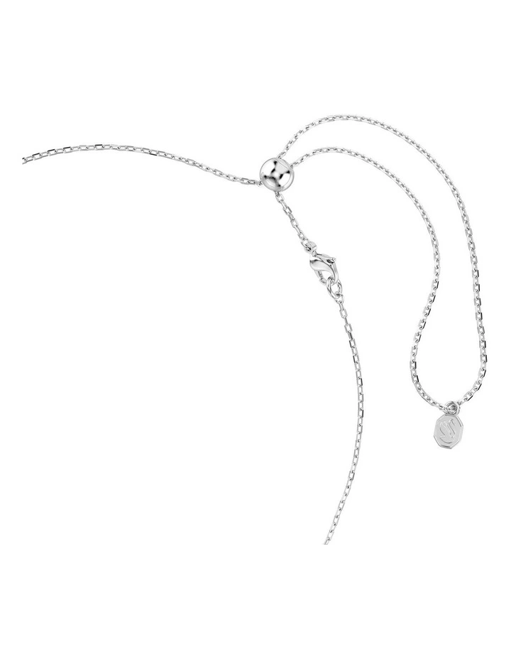 Mixed Cuts Rhodium Plated Tennis Necklace in Multi image 3