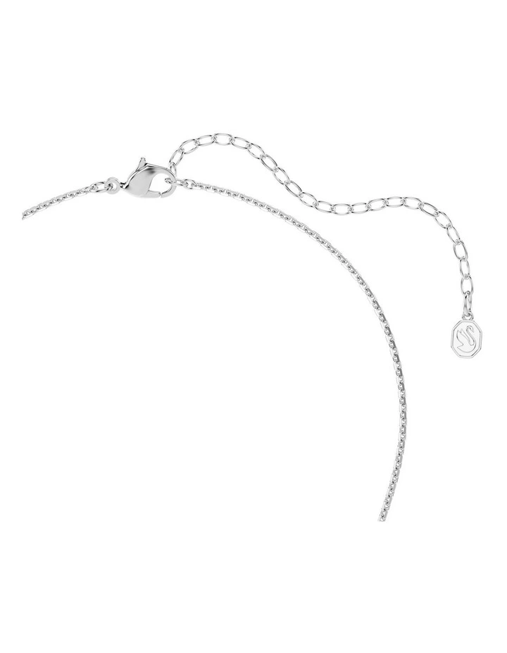 Angelic Rhodium Shiny Crystal Pendant in White image 4