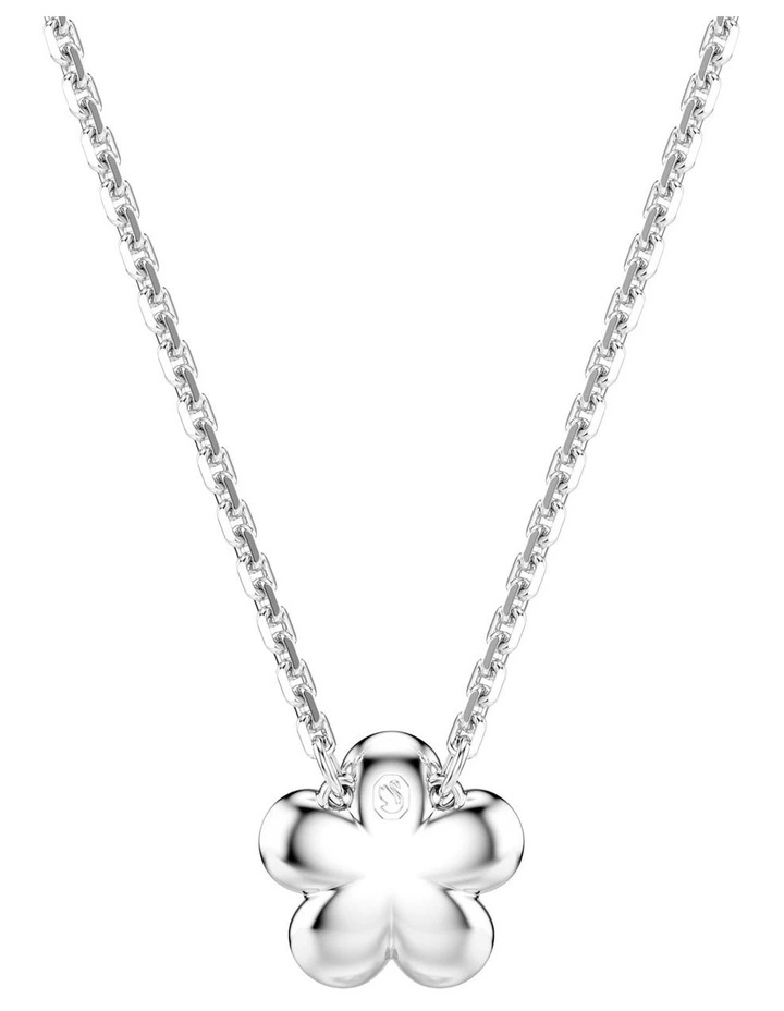 Angelic Rhodium Shiny Crystal Pendant in White image 5