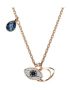 Symbolica Eye Rose Gold-Tone Plated Pendant in Multicolored