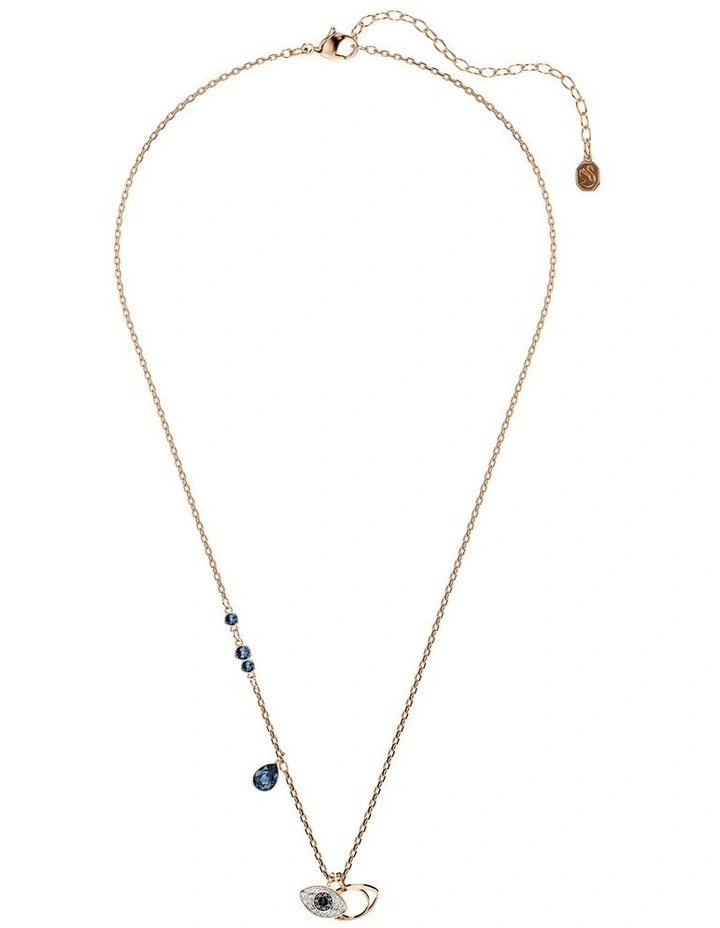 Symbolica Eye Rose Gold-Tone Plated Pendant in Multicolored image 2