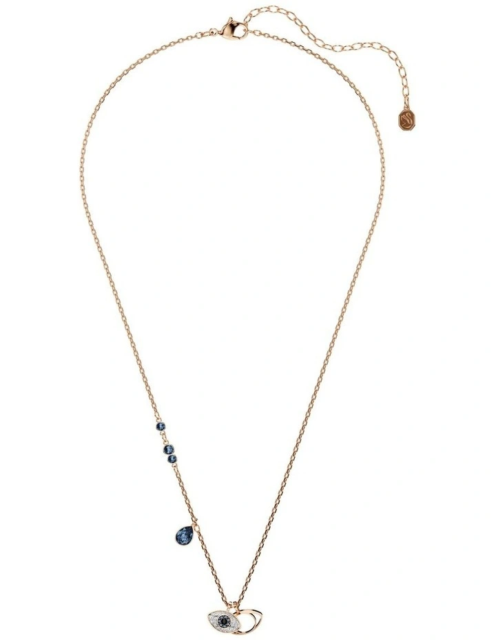 Symbolica Eye Rose Gold-Tone Plated Pendant in Multicolored image 2