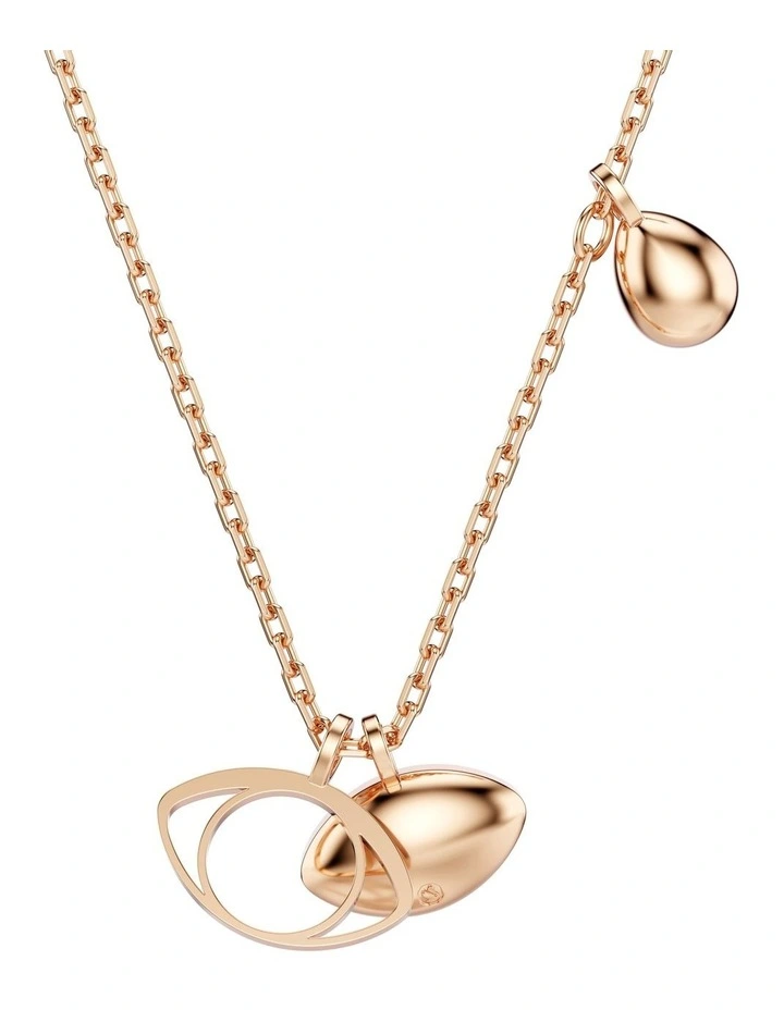 Symbolica Eye Rose Gold-Tone Plated Pendant in Multicolored image 5