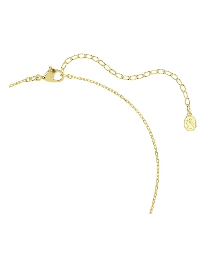 Idyllia Mixed Cuts Heart Key Gold-Tone Plated Pendant in Pink image 4