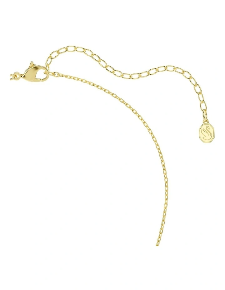 Idyllia Mixed Cuts Heart Key Gold-Tone Plated Pendant in Pink image 4