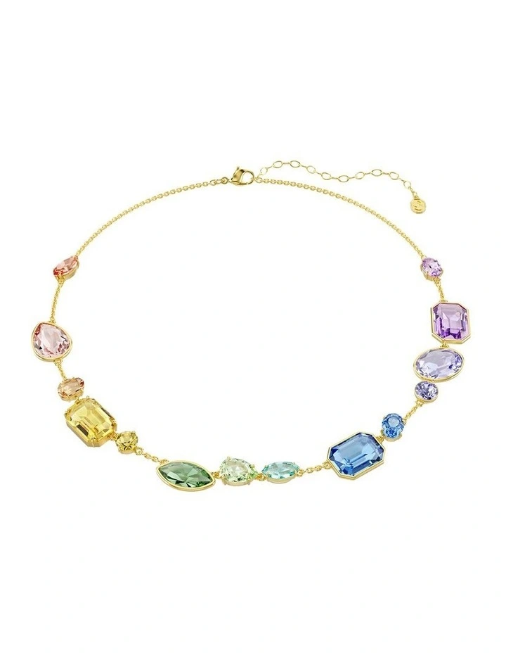 Gema Mixed Cuts Gold-Tone Plated Necklace in Multicolored image 1