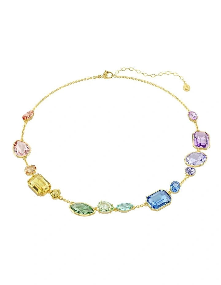 Gema Mixed Cuts Gold-Tone Plated Necklace in Multicolored image 1