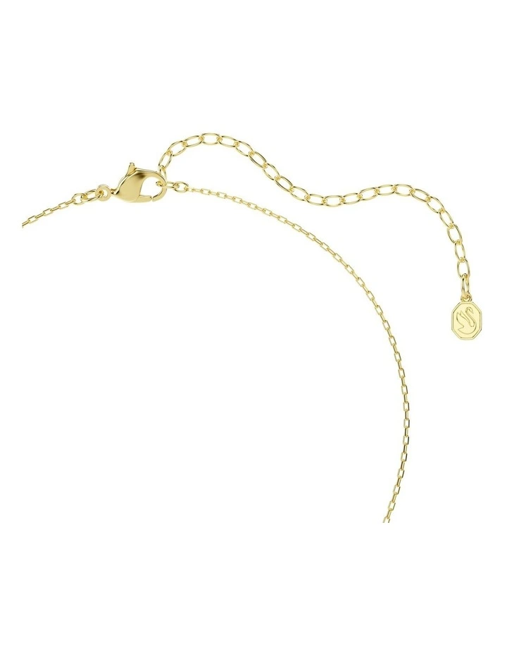 Idyllia Mixed Cuts Heart Key Gold-Tone Plated Pendant in Pink image 4