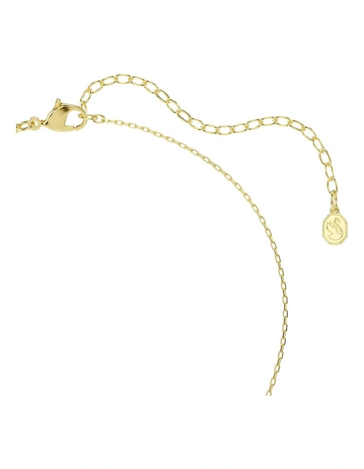 Idyllia Mixed Cuts Heart Key Gold-Tone Plated Pendant in Pink image 4