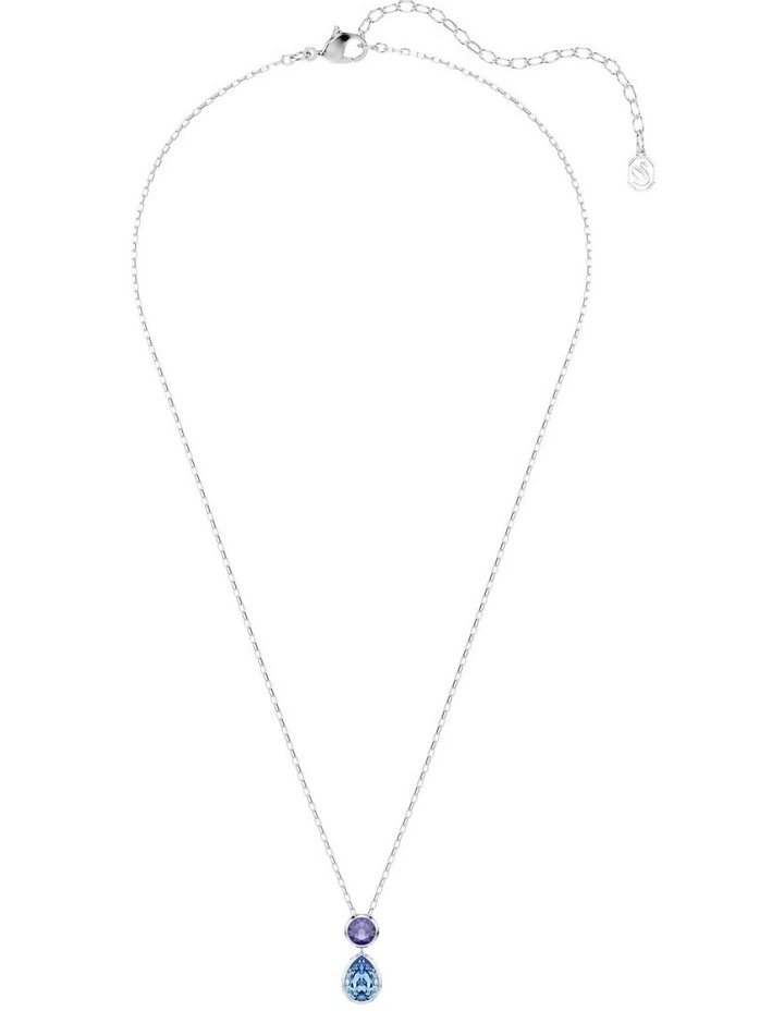 Chroma Pendant Mixed Cuts Rhodium Plated in Multicolored image 2