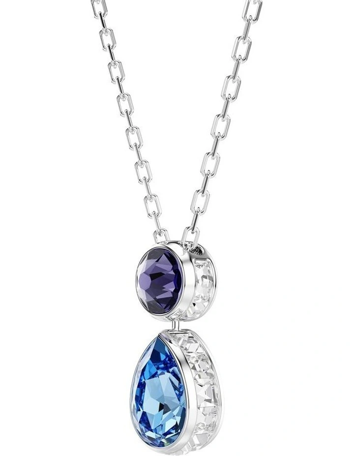 Chroma Pendant Mixed Cuts Rhodium Plated in Multicolored image 3