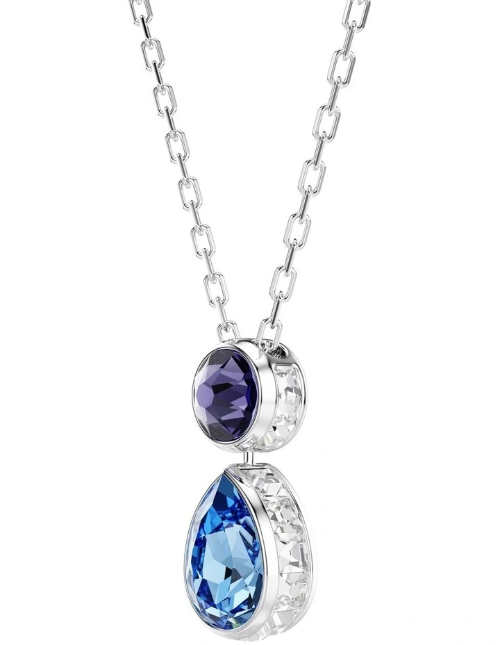 Chroma Pendant Mixed Cuts Rhodium Plated in Multicolored image 3