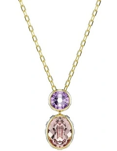 Chroma Mixed Cuts Gold-Tone Plated Pendant in Multicolored