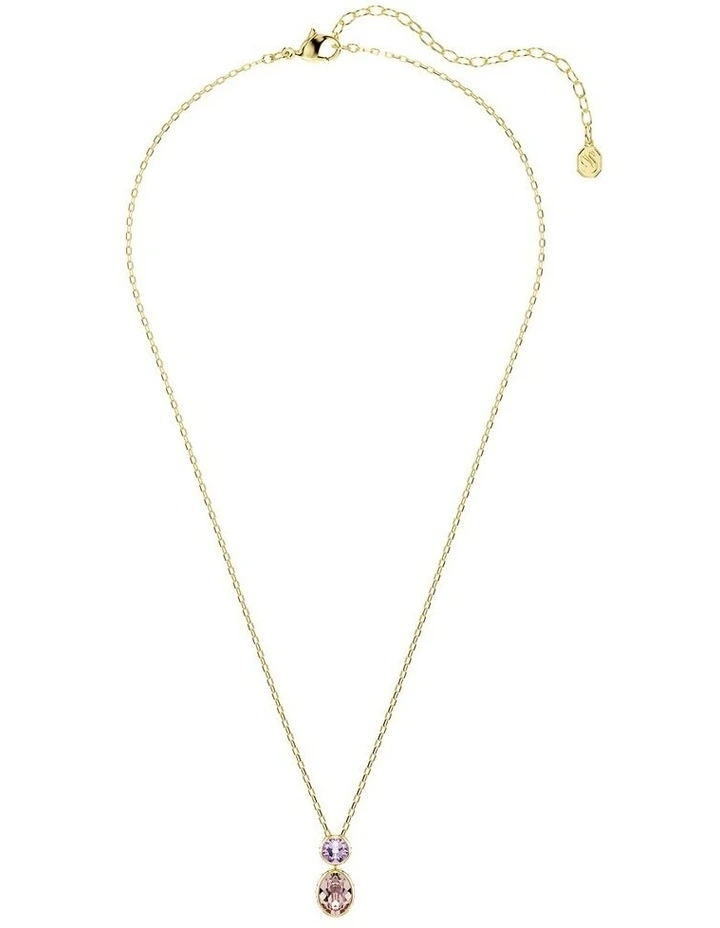 Chroma Mixed Cuts Gold-Tone Plated Pendant in Multicolored image 2