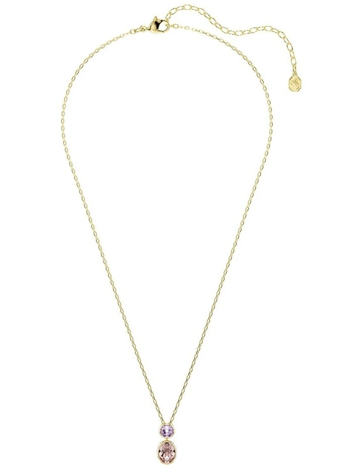 Chroma Mixed Cuts Gold-Tone Plated Pendant in Multicolored image 2