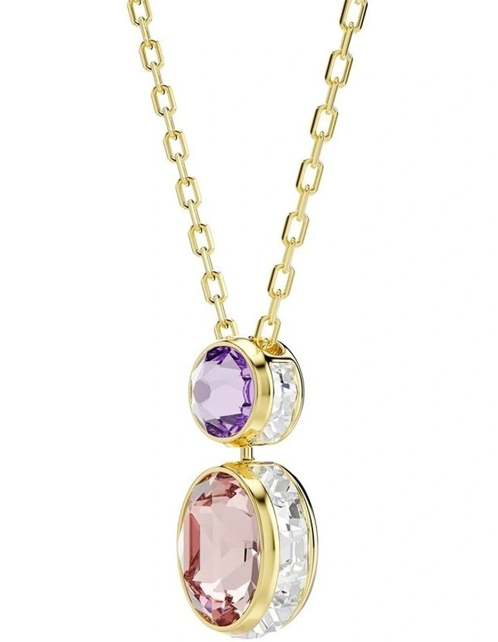 Chroma Mixed Cuts Gold-Tone Plated Pendant in Multicolored image 3