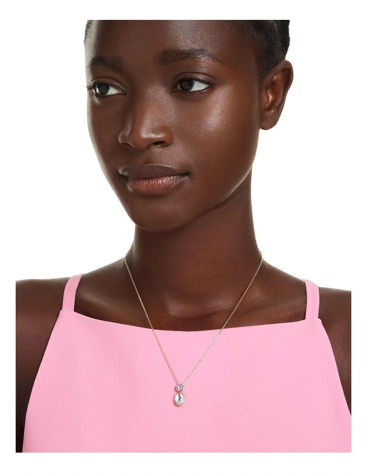 Chroma Mixed Cuts Gold-Tone Plated Pendant in Multicolored image 6