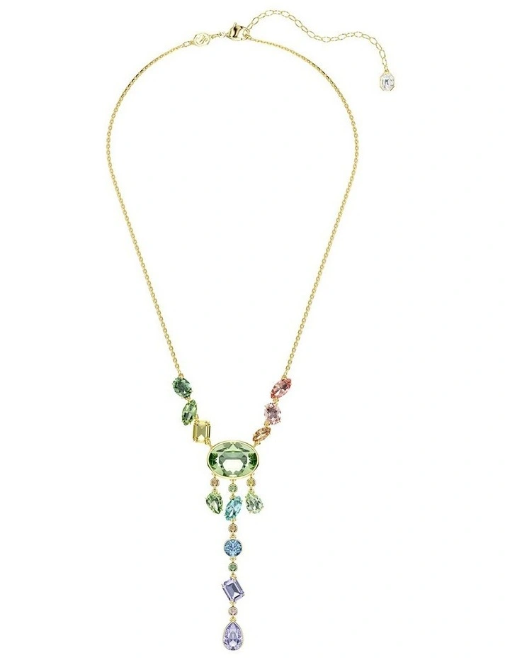 Gema Mixed Cuts Gold-Tone Plated Y Necklace in Multicolored image 2