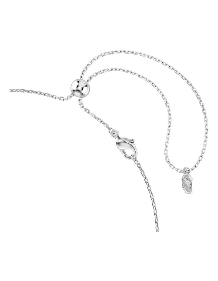 Mixed Cuts Flower Rhodium Plated Choker in Multi image 3