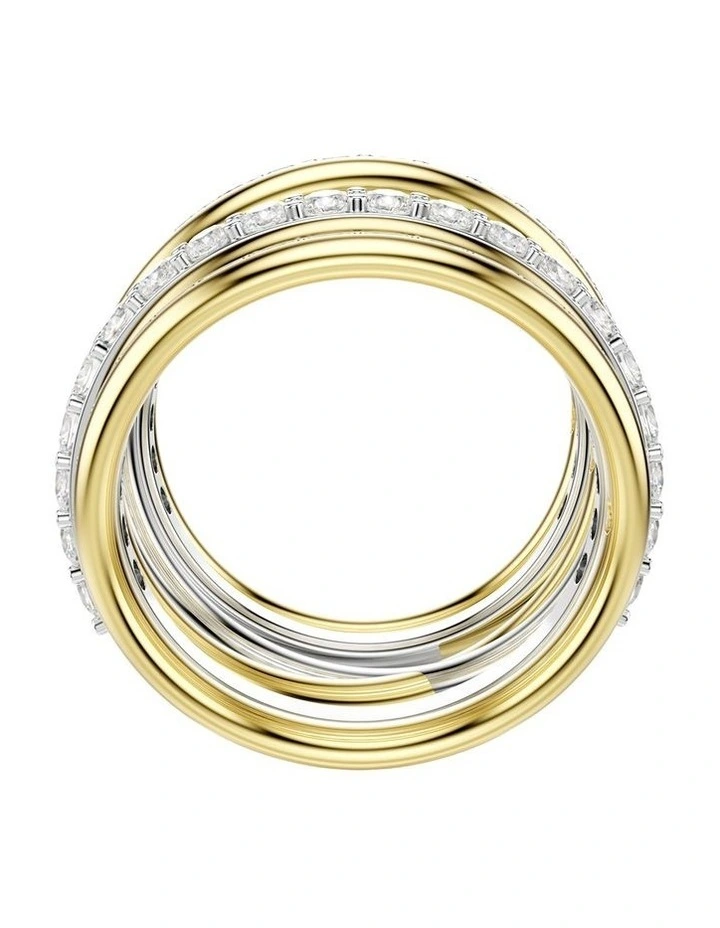 Metal Finish Hyperbola Cocktail Ring in White image 4