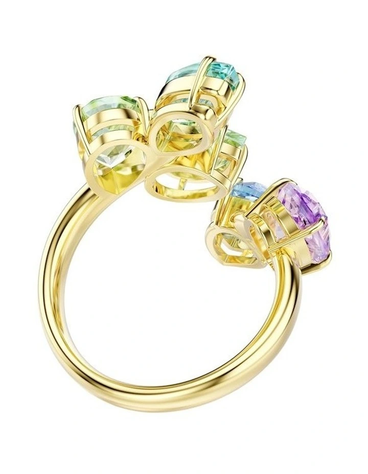 Gold-Tone Plated Gema Motif Ring in Multicolor image 4