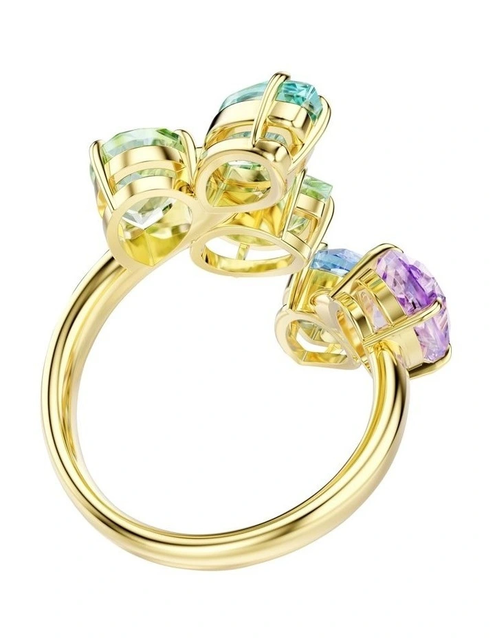 Gold-Tone Plated Gema Motif Ring in Multicolor image 4