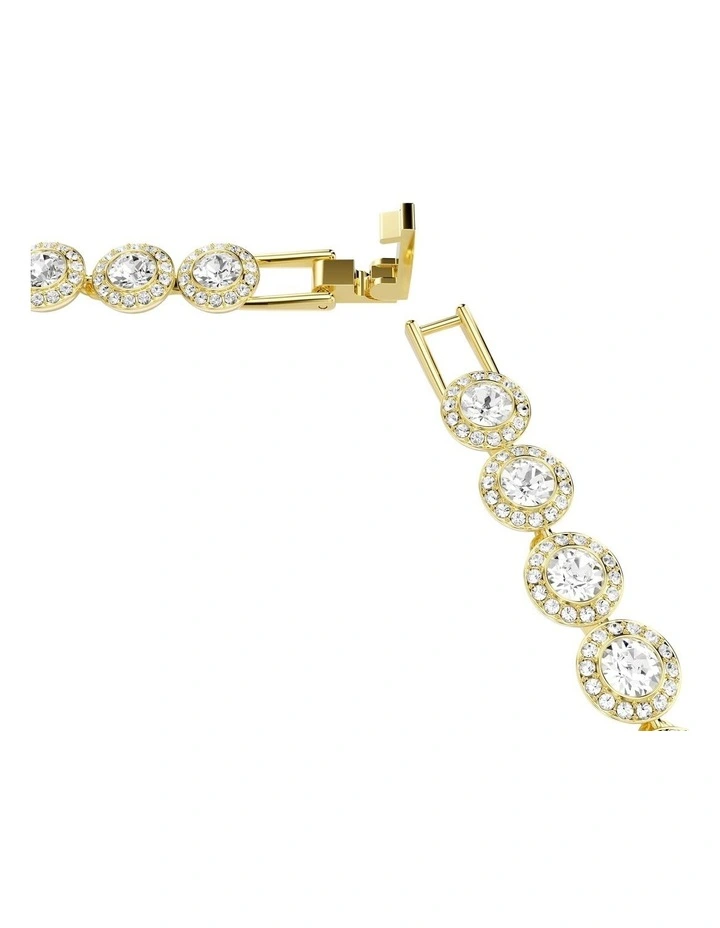 Round Cut Gold-Tone Plated Una Angelic 3 Set in White image 2