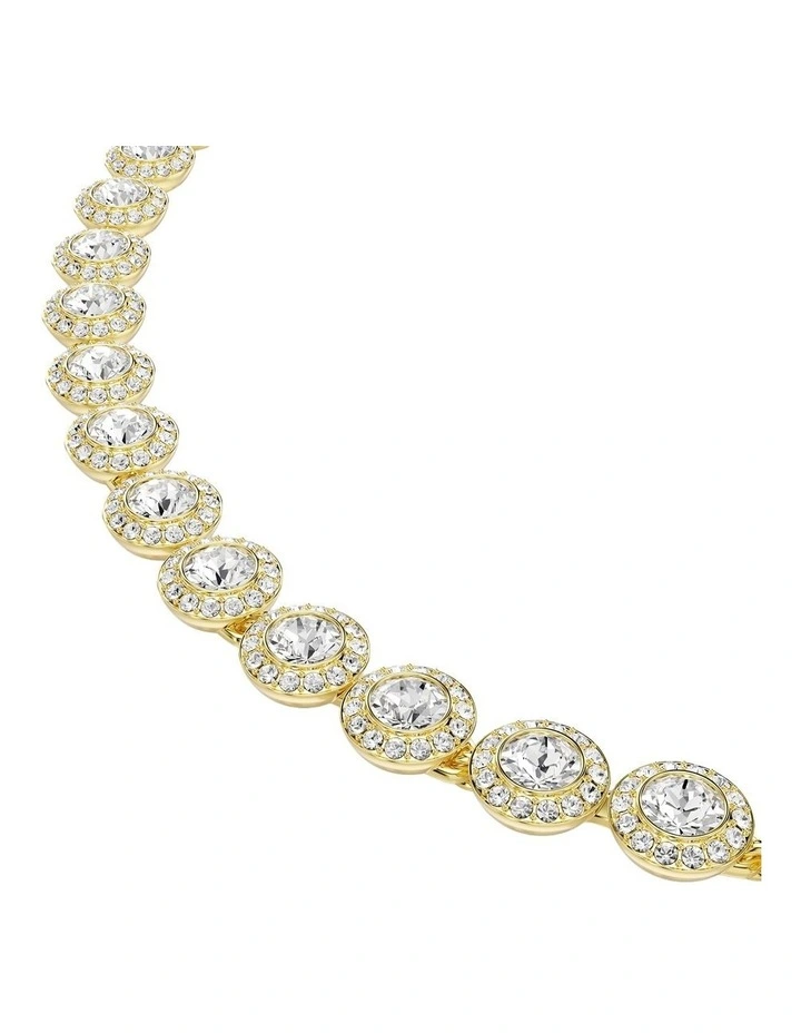 Round Cut Gold-Tone Plated Una Angelic 3 Set in White image 3