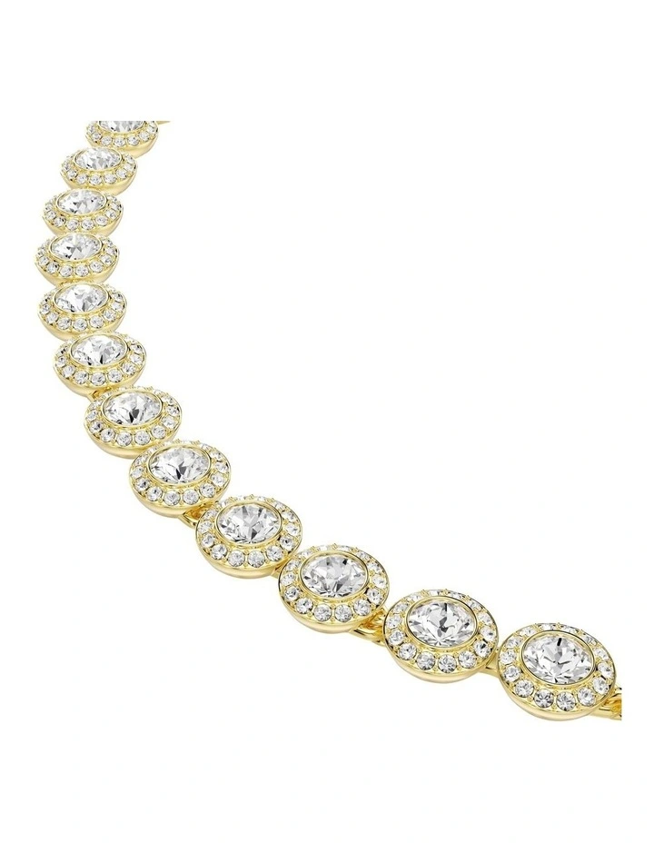 Round Cut Gold-Tone Plated Una Angelic 3 Set in White image 3